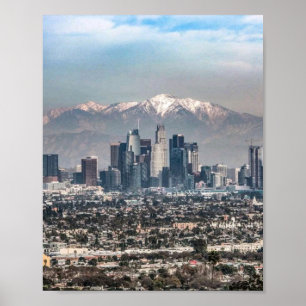 Affiche de la skyline de Los Angeles Paysage urb