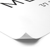 Affiche de la skyline de Melbourne - Paysage urbai (Coin)