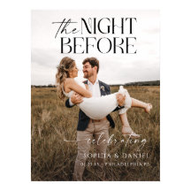 Affiche de la soirée de la veille du dîner de répé