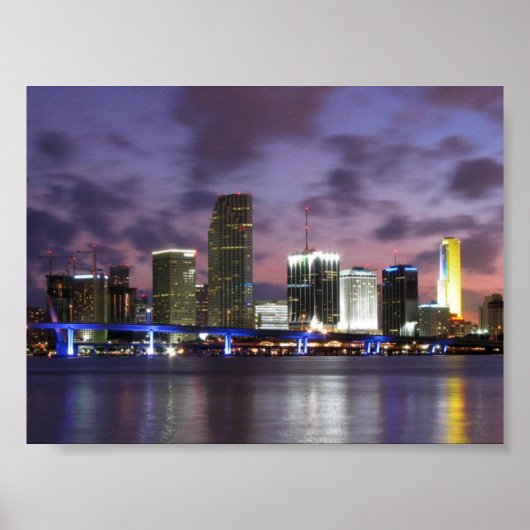 Affiche de la soirée de Miami Skyline (Devant)