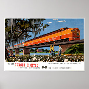 affiche de la Southern Pacific Railroad