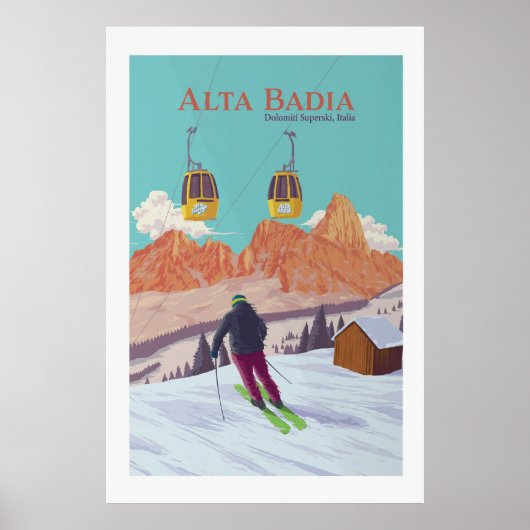 Affiche de la station de ski Alta Badia (Devant)