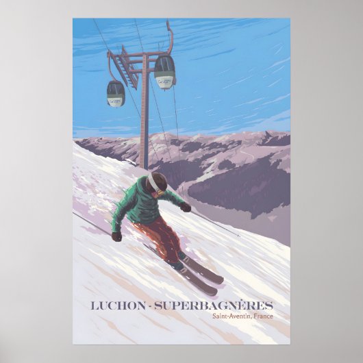 Affiche de la station de ski Luchon-Superbagnères (Devant)