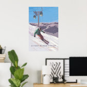 Affiche de la station de ski Luchon-Superbagnères (Bureau à domicile)