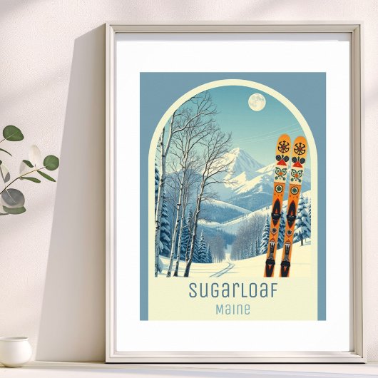 Affiche de la station de ski Sugarloaf Maine