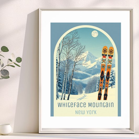 Affiche de la station de ski Whiteface Mountain Ne