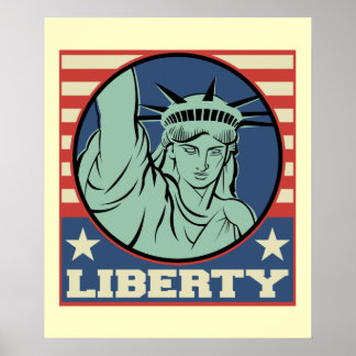 Affiche de la statue de la liberté