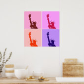 Affiche de la Statue de la Liberté dans le style P (Cuisine)