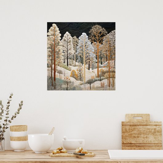 Affiche de la surface de surface neige (Cuisine)