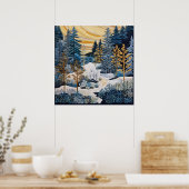 Affiche de la surface de surface neige (Cuisine)