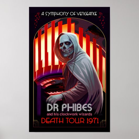 Affiche de la Symphonie de la Vengeance du Dr Phib (Devant)