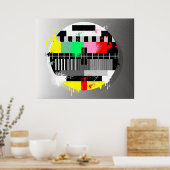 Affiche de la télévision Retro grunge (Cuisine)