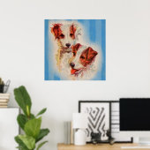 Affiche de la terrière CUTE Jack Russell (Bureau à domicile)