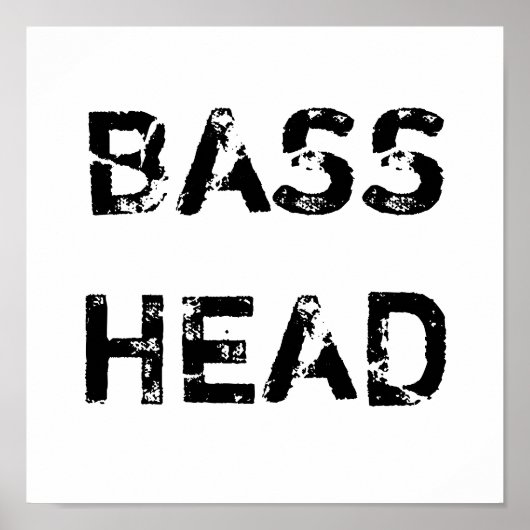Affiche de la tête de basse (Devant)