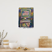 affiche de la tête d'ordinateur (Cuisine)