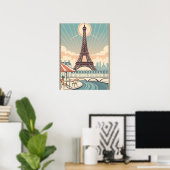 Affiche de la Tour Eiffel Paris (Bureau à domicile)