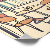 Affiche de la Tour Eiffel Paris (Coin)