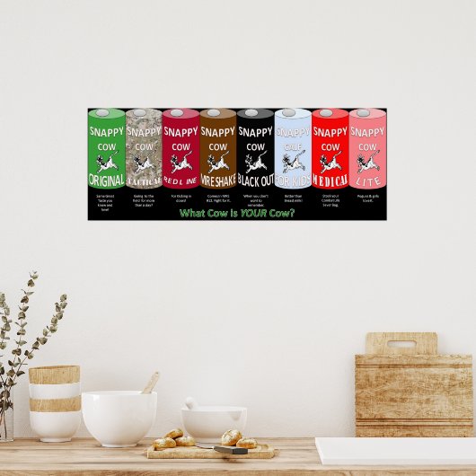 Affiche de la vache Snappy (Cuisine)