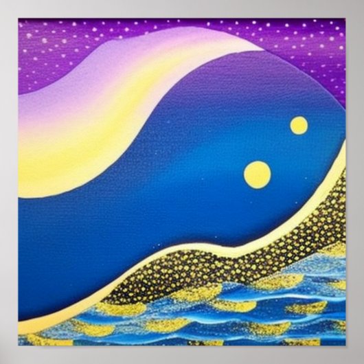 Affiche de la vague de couleurs (Devant)