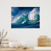 affiche de la vague océanique (Cuisine)