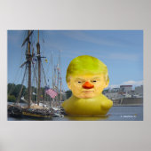 Affiche de la valeur de canard jaune en caoutchouc (Devant)
