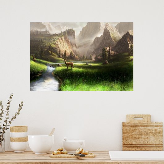 Affiche de la vallée de Deer (Cuisine)