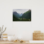 Affiche de la vallée de Hjelle en Norvège (Cuisine)