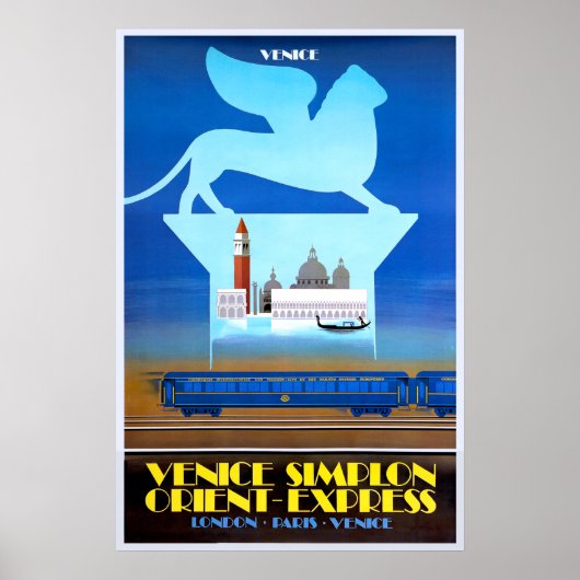 affiche de la Venice Simplon Orient Express (Devant)