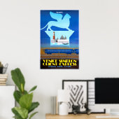 affiche de la Venice Simplon Orient Express (Bureau à domicile)