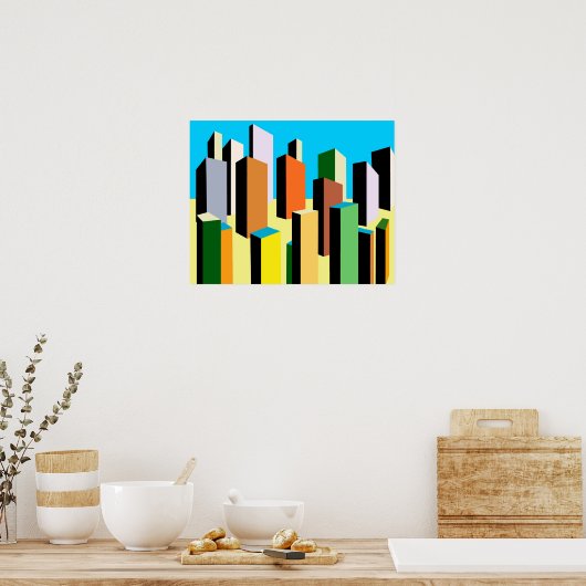 Affiche de la ville Abstraite (Cuisine)