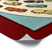 Affiche de la ville automobile de Détroit affiches (Coin)