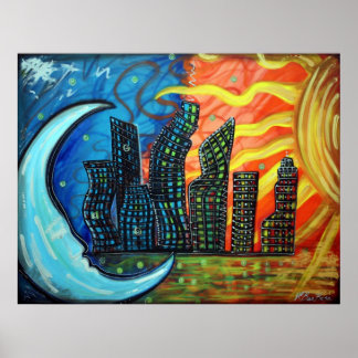 Affiche de la ville céleste