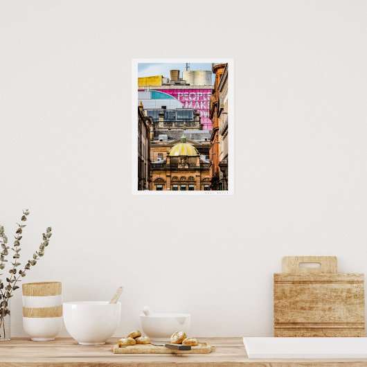 Affiche de la ville de Glasgow (Cuisine)