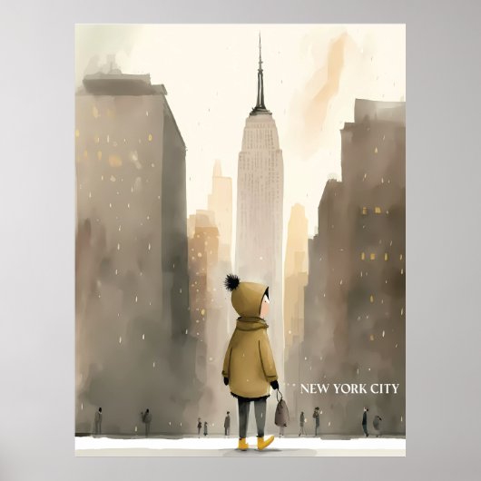 Affiche de la ville de New York (Devant)