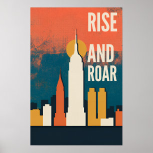 Affiche de la ville de New York Manhattan