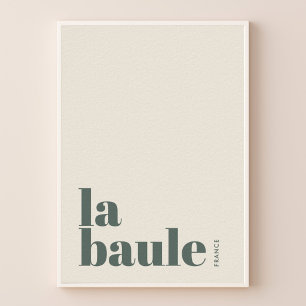 Affiche de la ville moderne de La Baule France