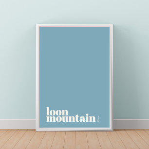 Affiche de la ville moderne de Loon Mountain New H