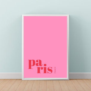 Affiche de la ville moderne de Paris France