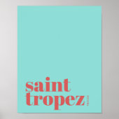 Affiche de la ville moderne de Saint St. Tropez Fr (Devant)
