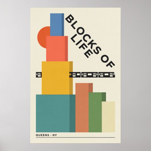 Affiche de la ville moderniste de Queens (Devant)