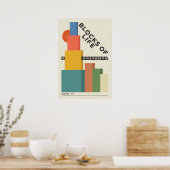 Affiche de la ville moderniste de Queens (Cuisine)
