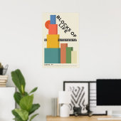 Affiche de la ville moderniste de Queens (Bureau à domicile)