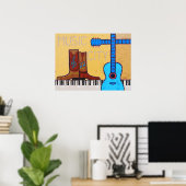 affiche de la ville musique (Bureau à domicile)