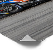 Affiche de la voiture de course #36 (Coin)