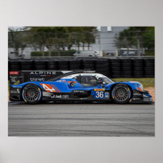 Affiche de la voiture de course #36