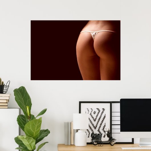 Affiche de la vue arrière mignonne (Bureau à domicile)