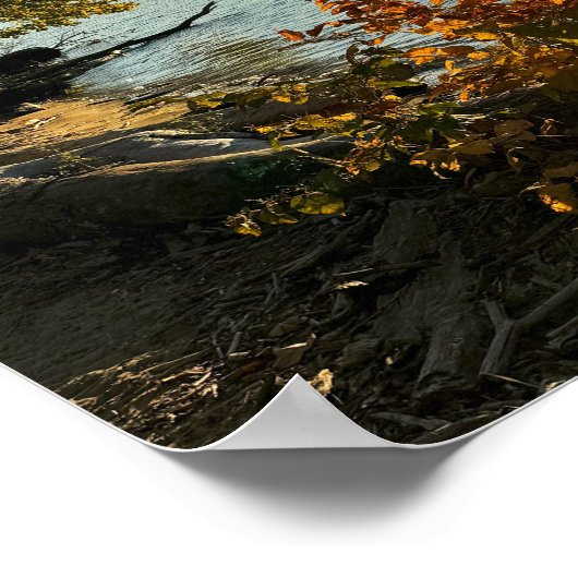 Affiche de la vue d'automne du pont (Coin)