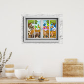 Affiche de la vue de la fenêtre (Cuisine)