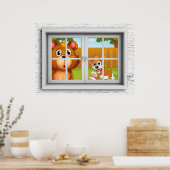 Affiche de la vue de la fenêtre (Cuisine)