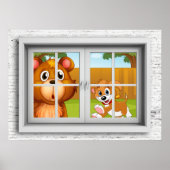 Affiche de la vue de la fenêtre (Devant)